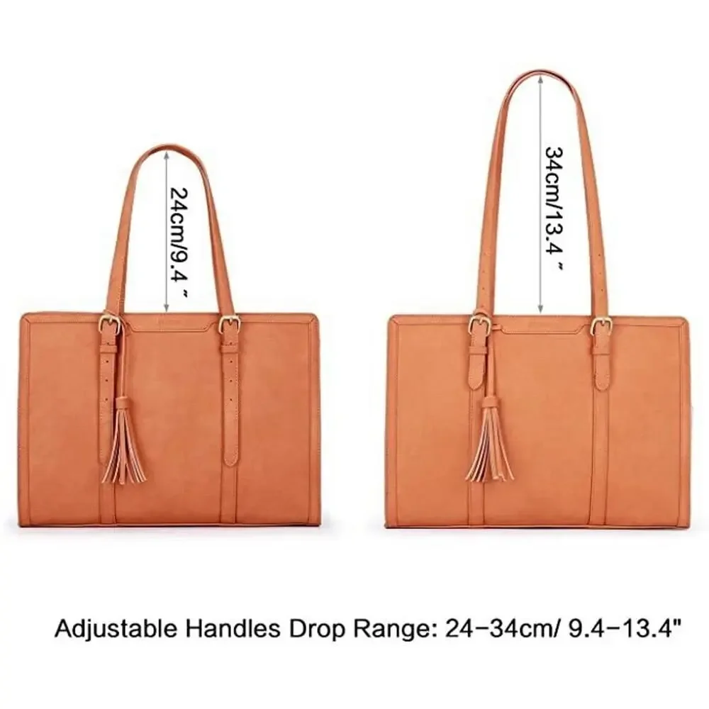 ECOSUSI Laptop Tote Fits Up to 15.6 Inch Briefcase for Women Office Handbags...